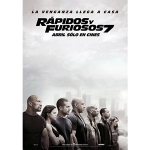 Película: Rápidos y Furiosos 7 2015