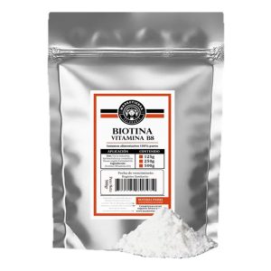 Biotina Vitamina B8 Polvo Puro X500g (Medio Kg)
