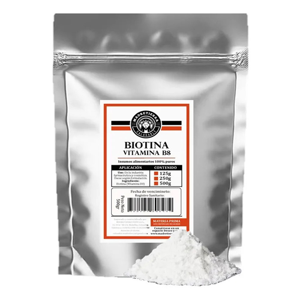 Biotina Vitamina B8 Polvo X500g_001